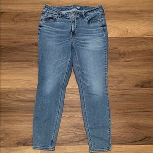 Old Navy Women's Rockstar Super Skinny Jeans in Blue Size 14